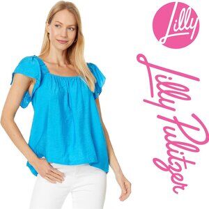 NWT Lilly Pulitzer Caralisa Top TANGIER TEAL